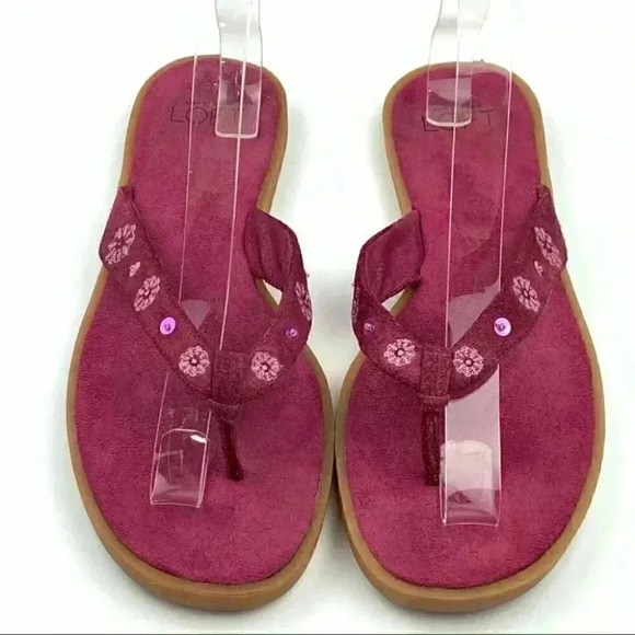 LOFT Shoes - Ann taylor loft sandals size 9 purple floral